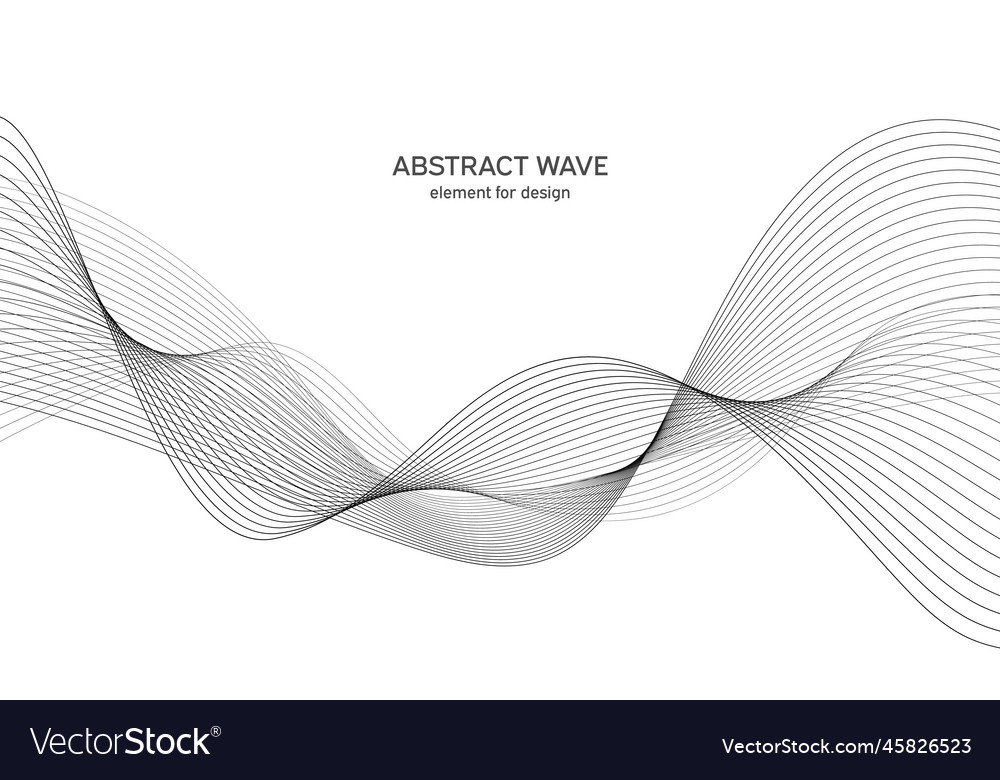 Abstract wave element for design digital Vector Image Abstract wave element for design digital