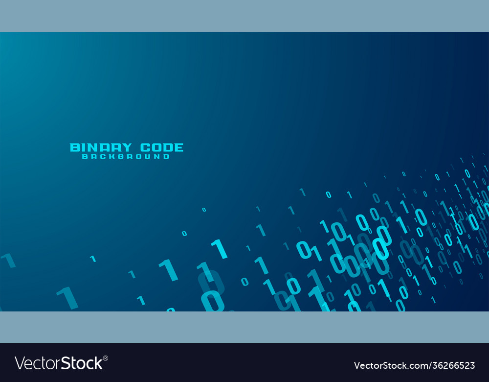 Binärcode-Nummern Datenstromtechnologie vector image Binärcode-Nummern Datenstromtechnologie