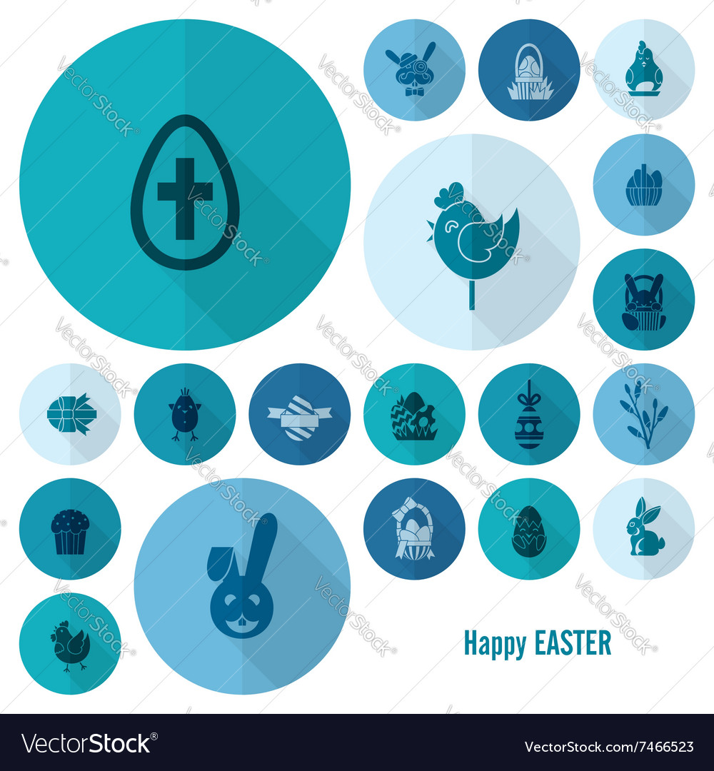 Celebration easter icons