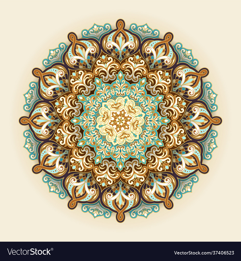 Exquisite arabesque flowers pattern design