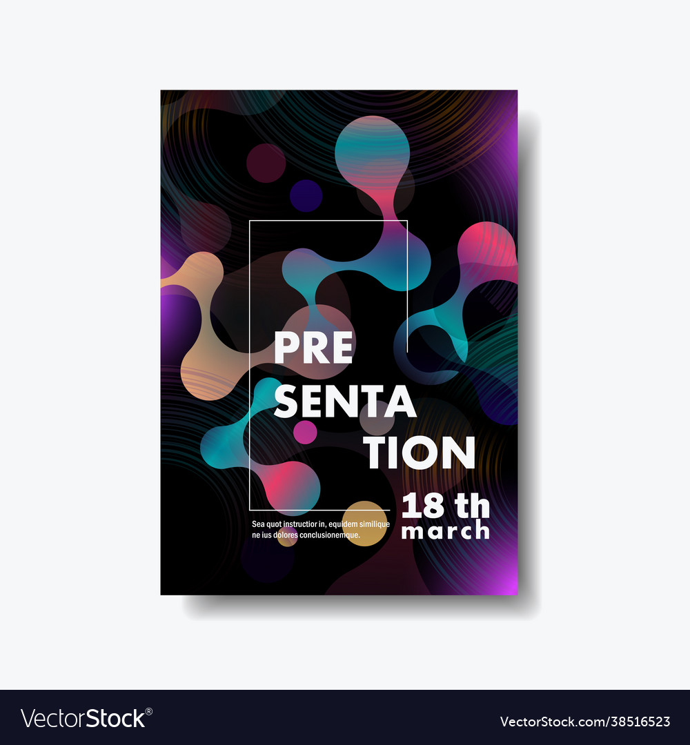 Futuristic design template with abstract vector image Futuristic design template with abstract