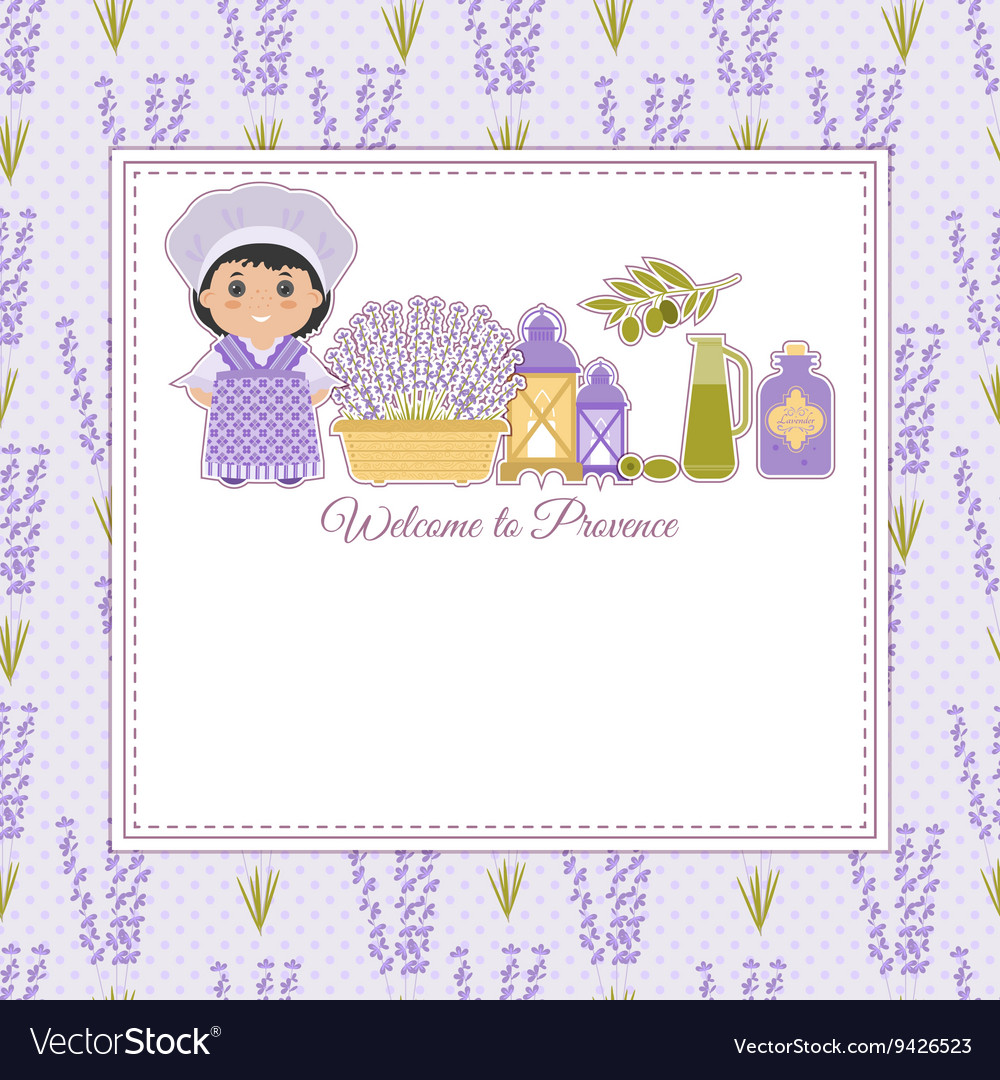 Invitation To Provence Style Royalty Free Vector Image Invitation To Provence Style Vector Image