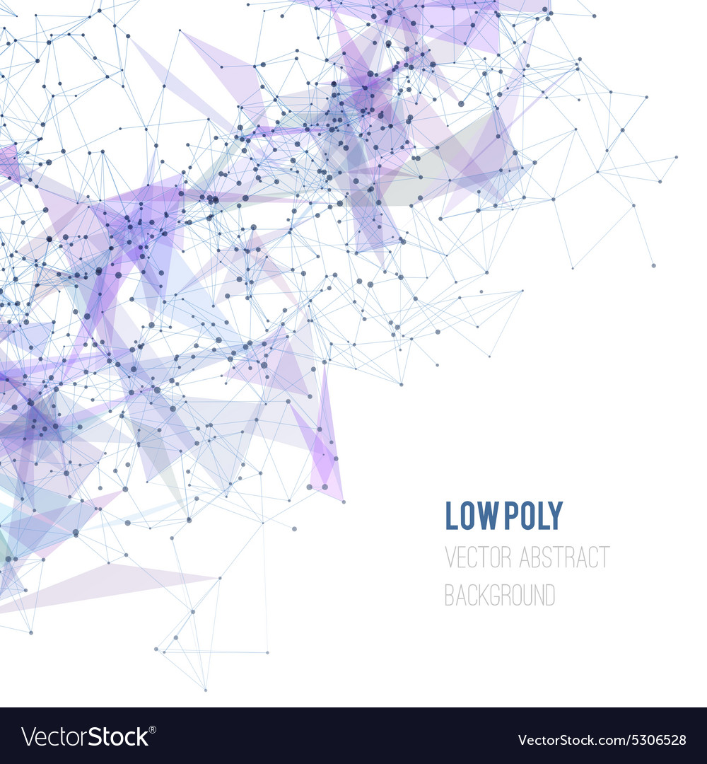 Abstract mesh background with circles lines Vector Image