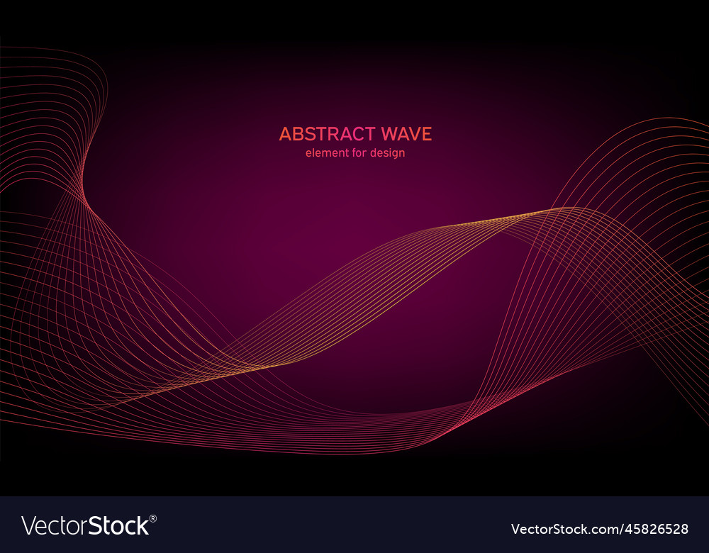 Abstract wave element for design digital vector image Abstract wave element for design digital
