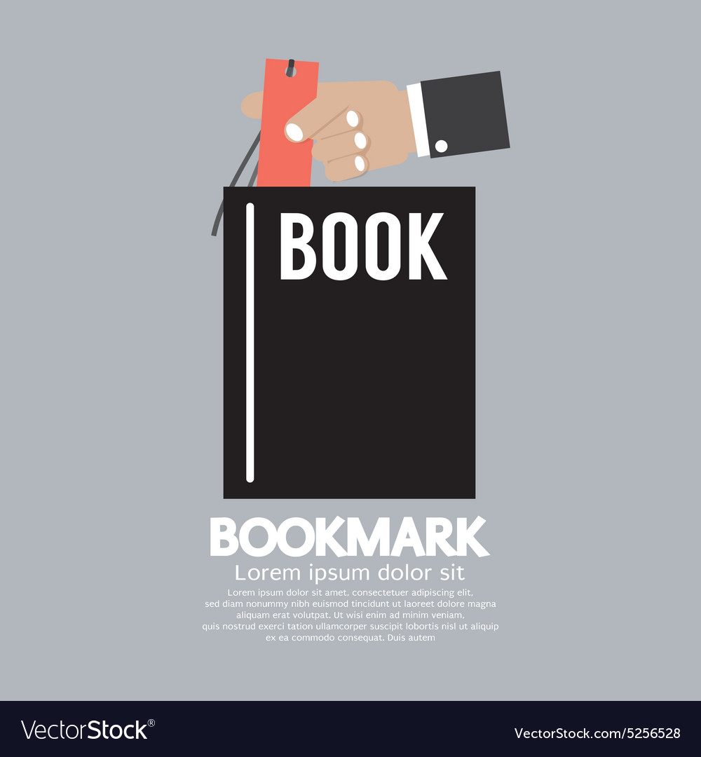 Book with bookmark in hand