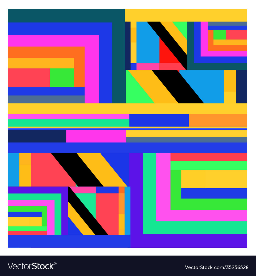 Colorful geometric and curve background pattern Vector Image Colorful geometric and curve background pattern