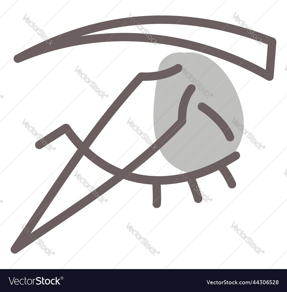 Eyebrow plucking on a white background