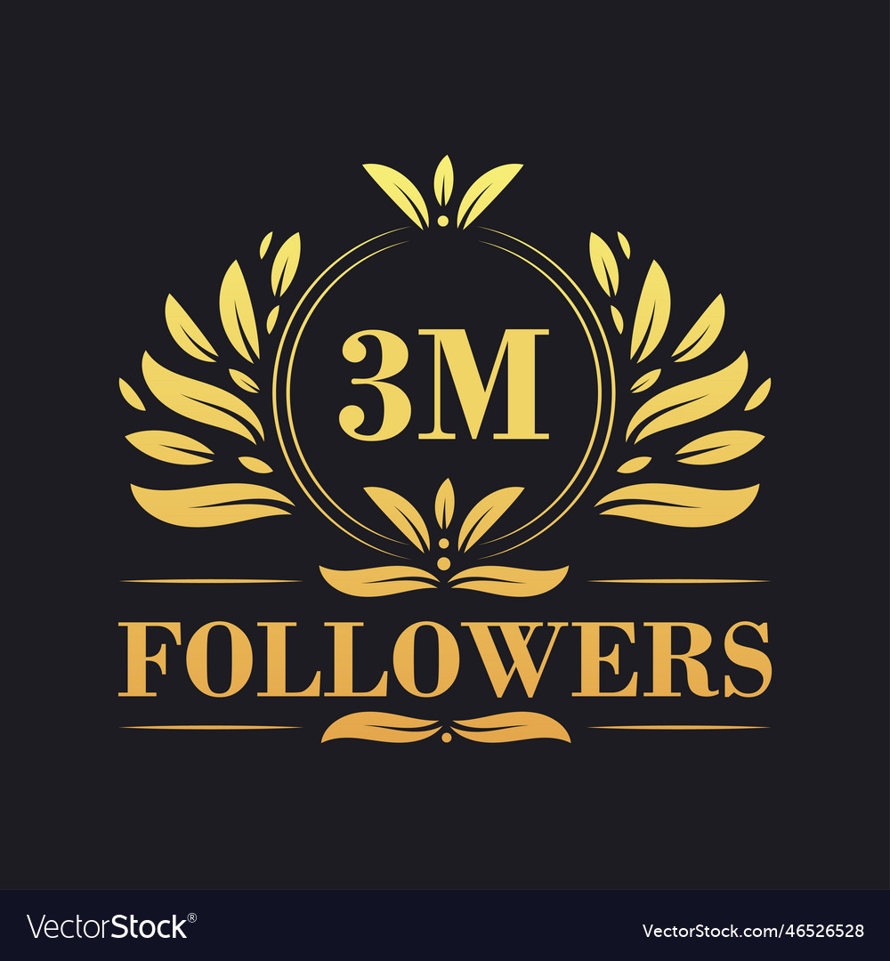 Followers celebration design luxurious