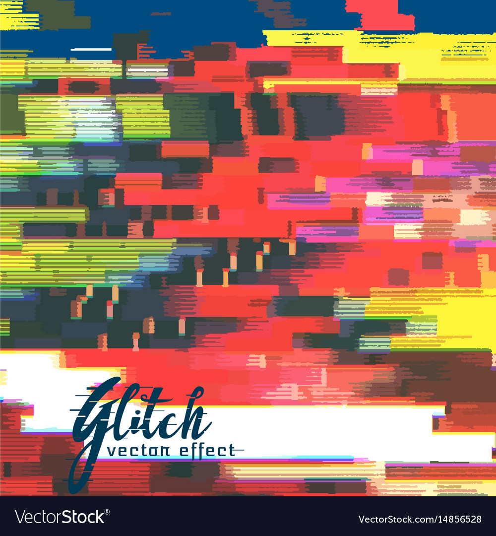 Glitch failure corupt image background