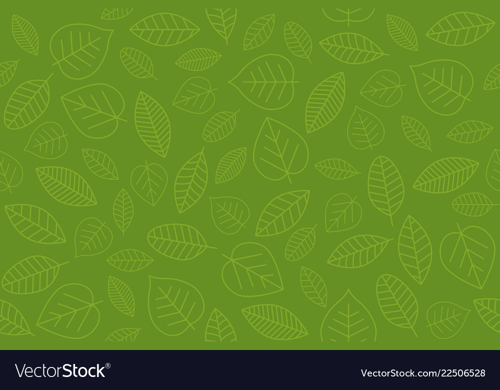 Leaves outline seamless pattern for use