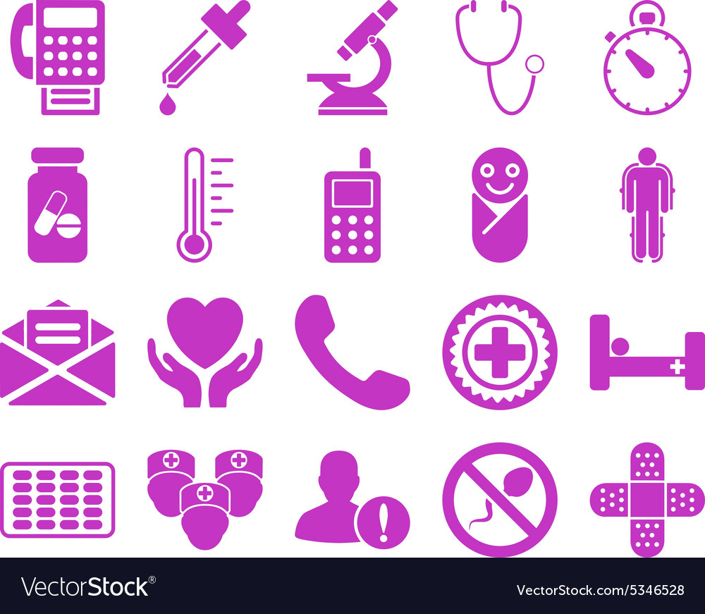 Medical bicolor icons