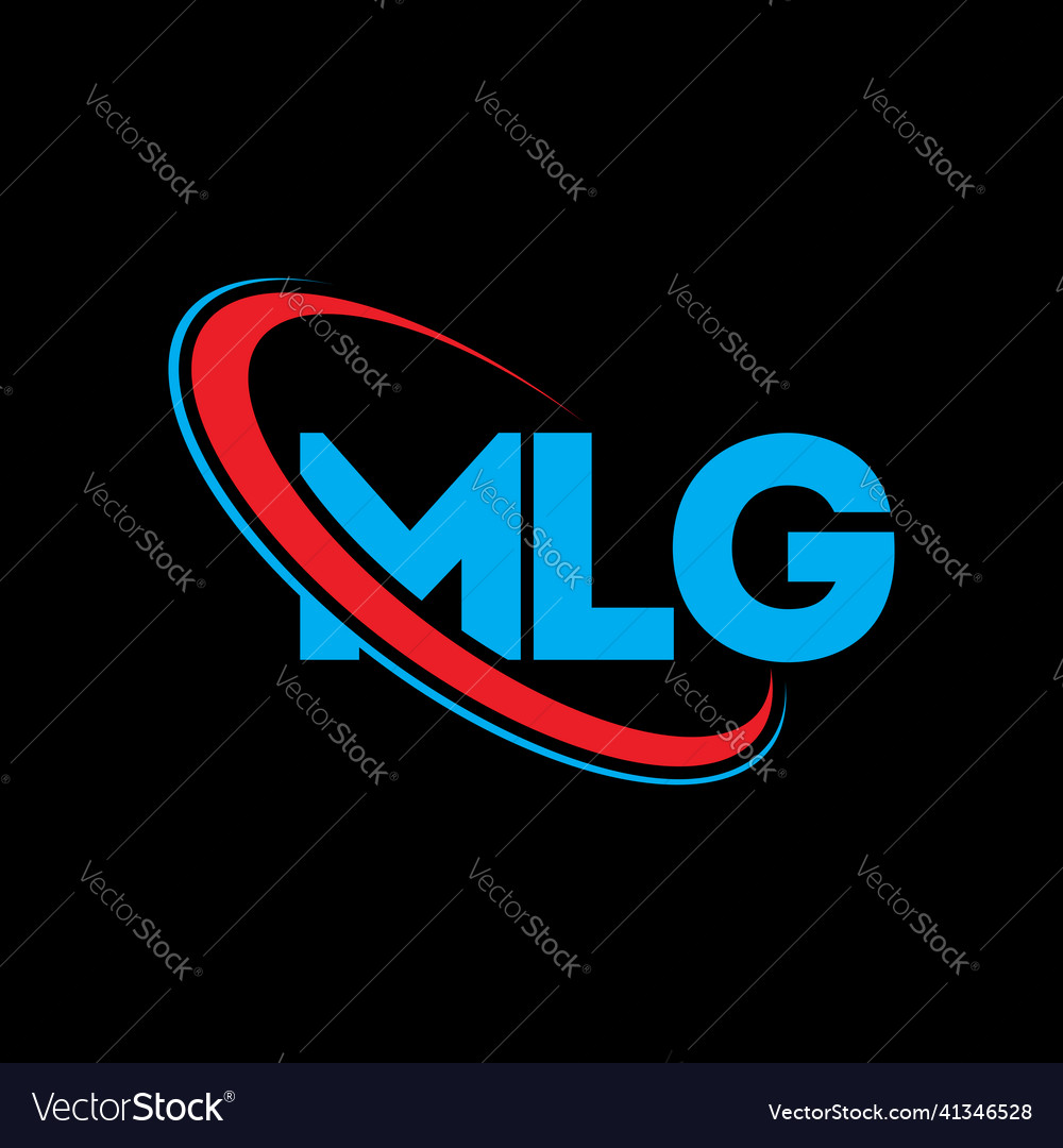 Mlg logo letter letter logo design Royalty Free Vector Image