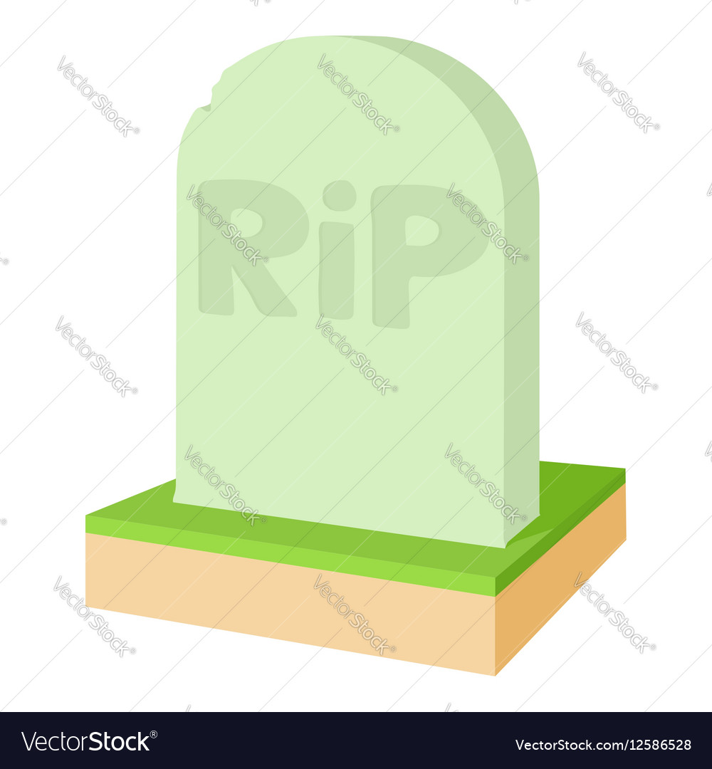 Rip icon cartoon style Royalty Free Vector Image