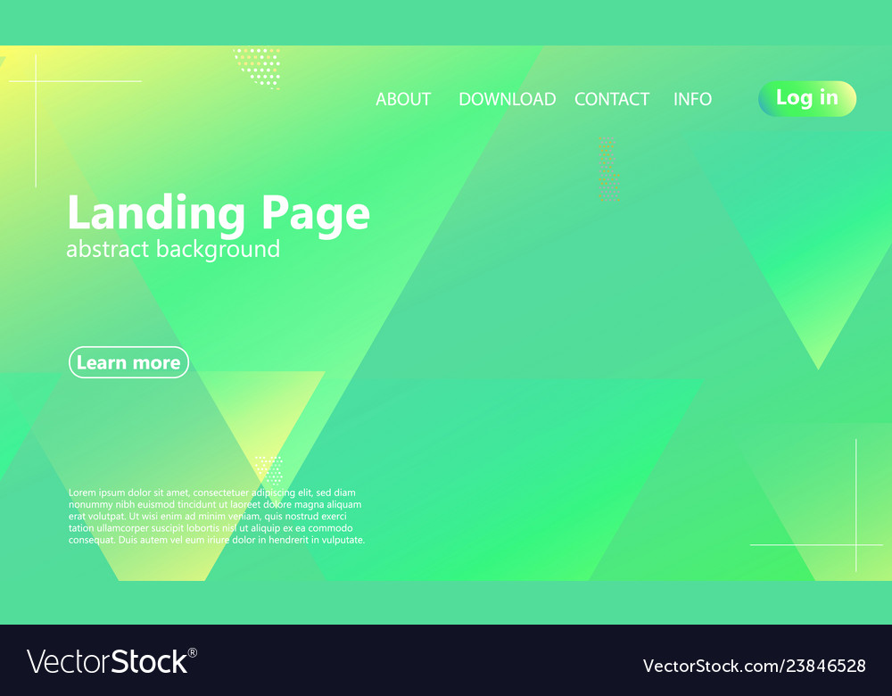 Website Landing Seite geometrische Hintergrund