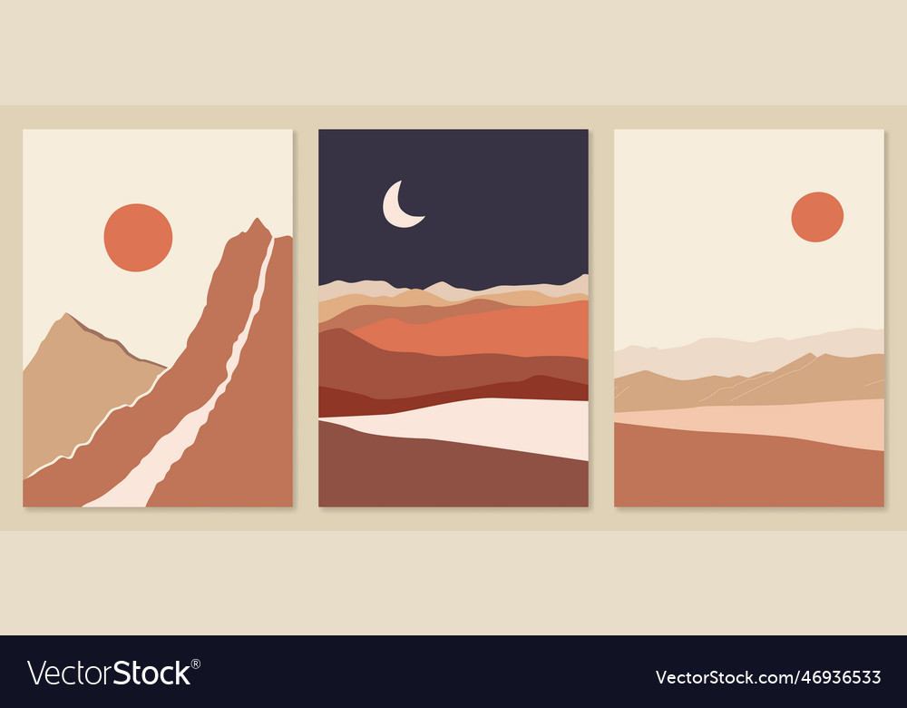 Abstract landscape Royalty Free Vector Image - VectorStock