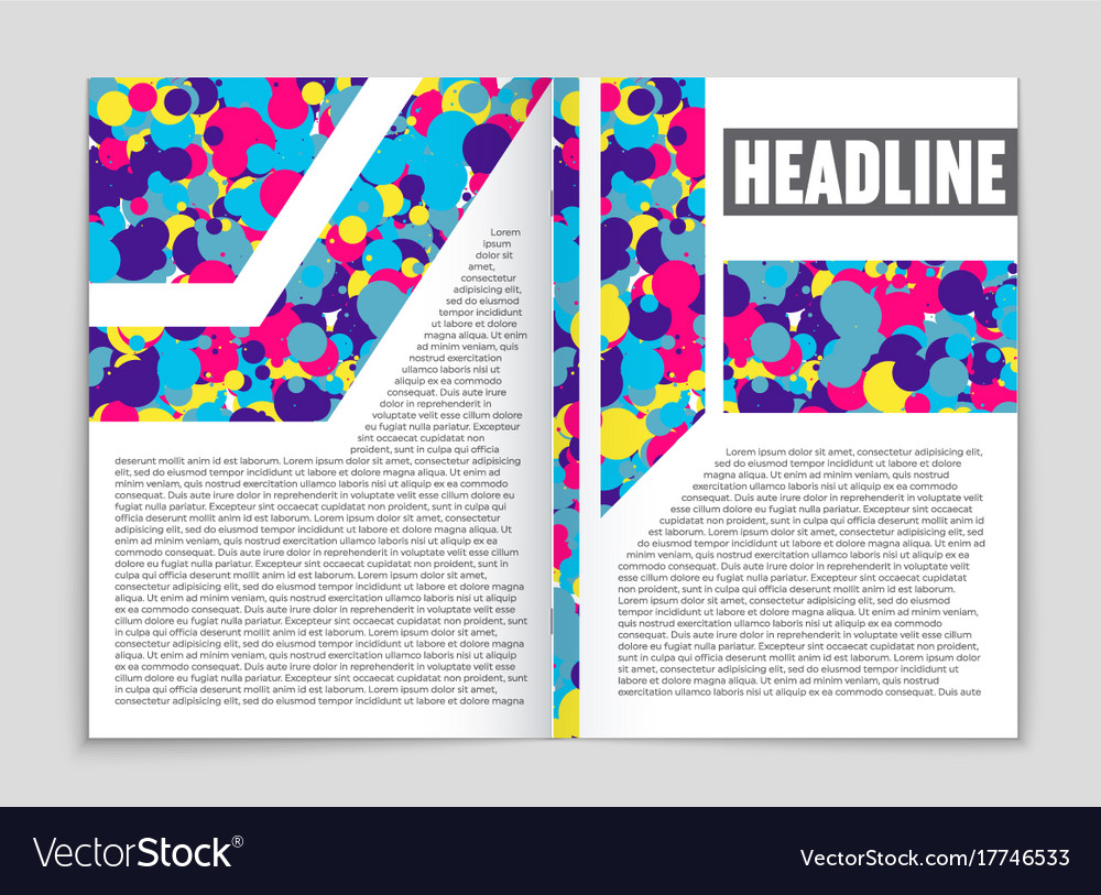Abstract layout background set for art