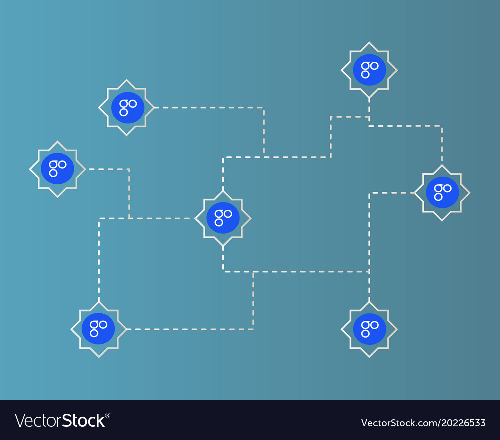 Background concept blockchain omisego