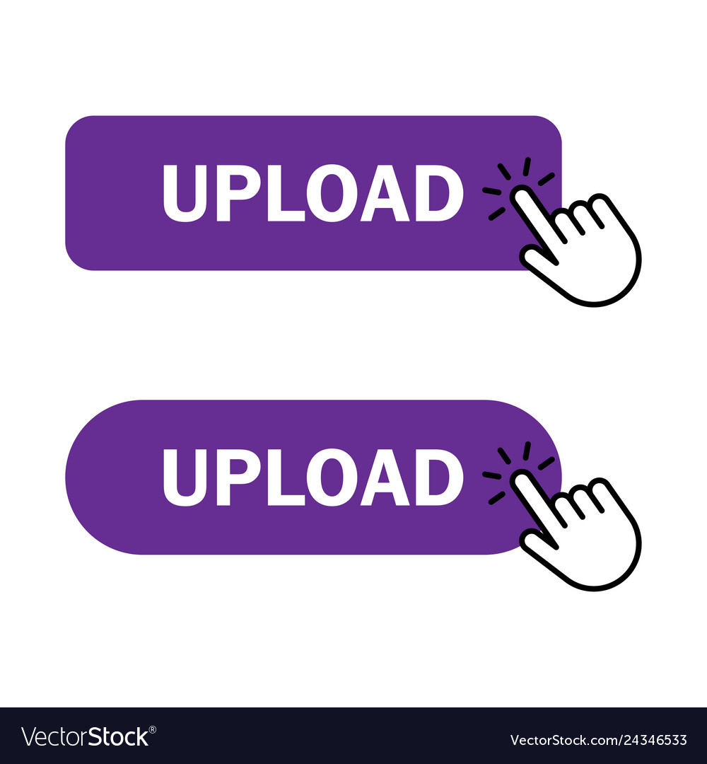 Hand Clicks Upload Button Icon