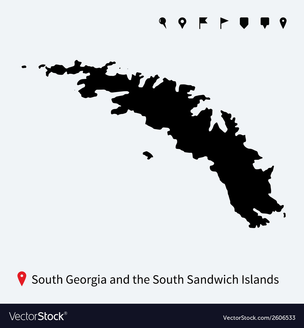 Südgeorgien und Sandwichinseln Karte