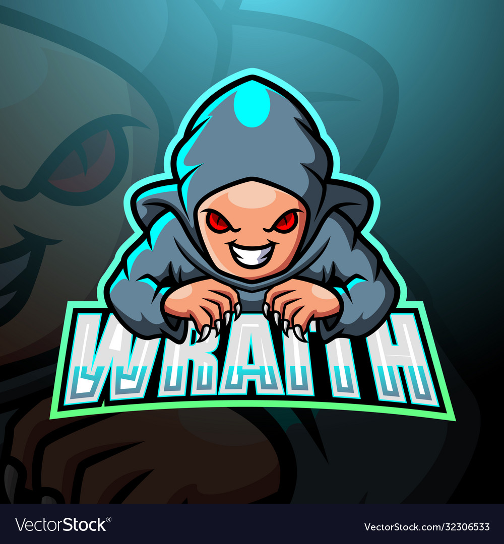 Wraith mascot esport logo design