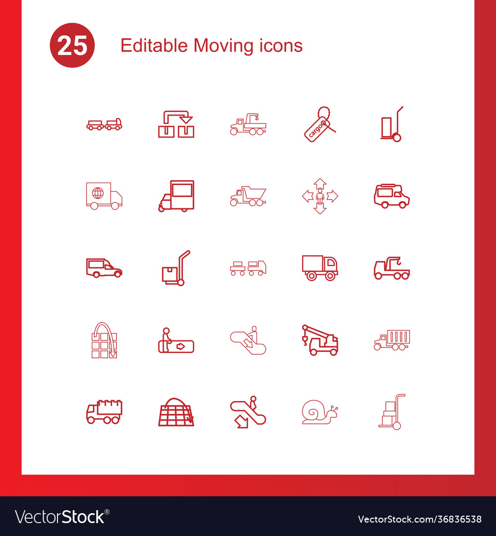 25 moving icons