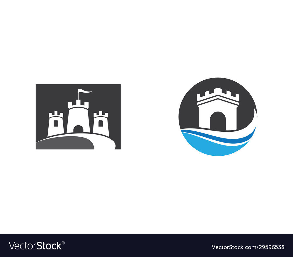 Castle symbol icon Royalty Free Vector Image - VectorStock