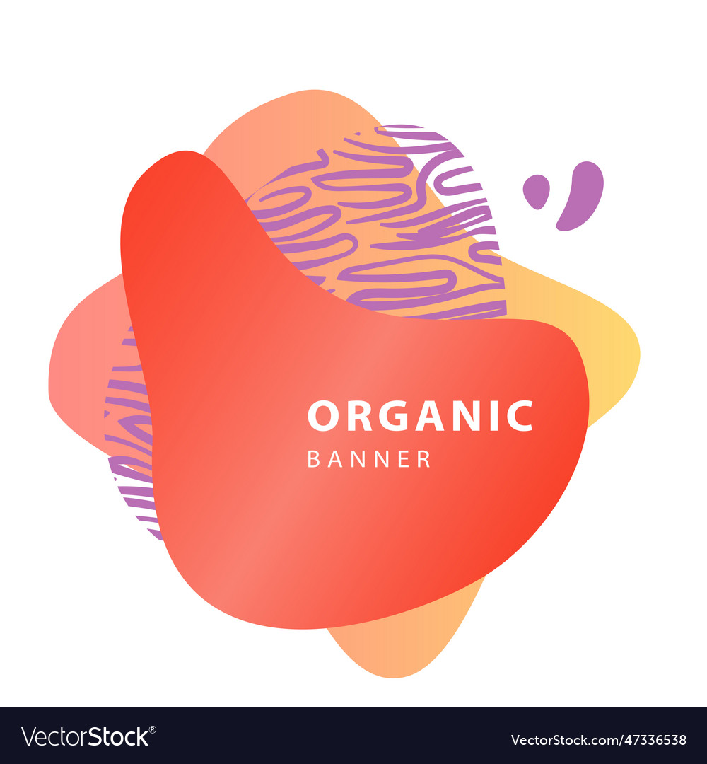 Colorful fluid blobs for card background vector image Colorful fluid blobs for card background