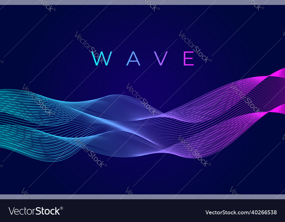 Dynamic line wave abstract background