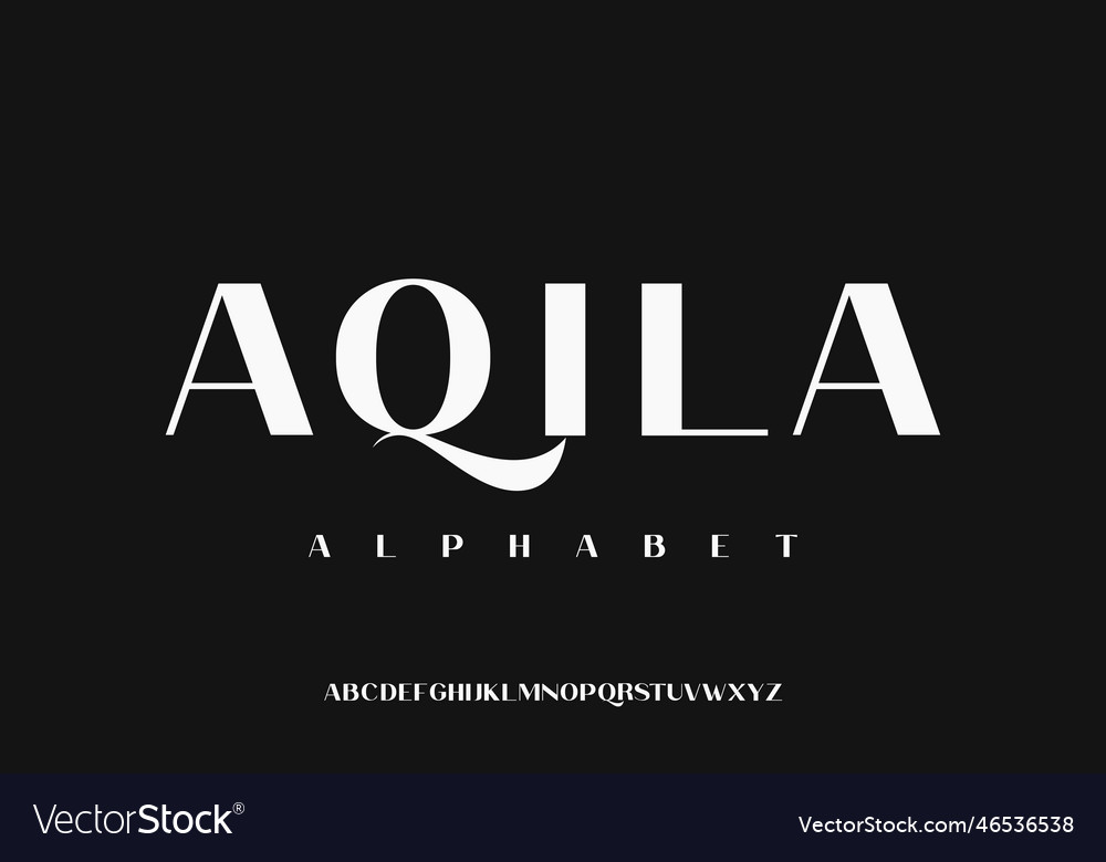 Elegant alphabet design suitable for magazine