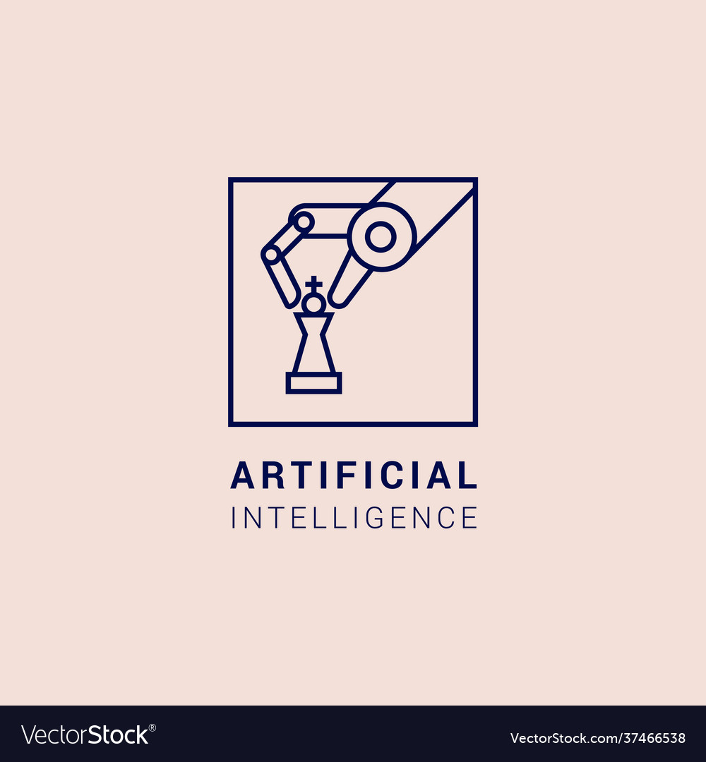 Icon in form a robots hand Vector Image Icon in form a robots hand