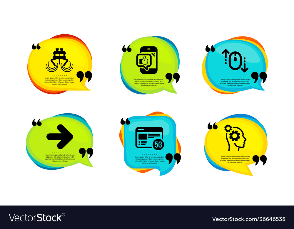 Mobile like ship and next icons set scroll down