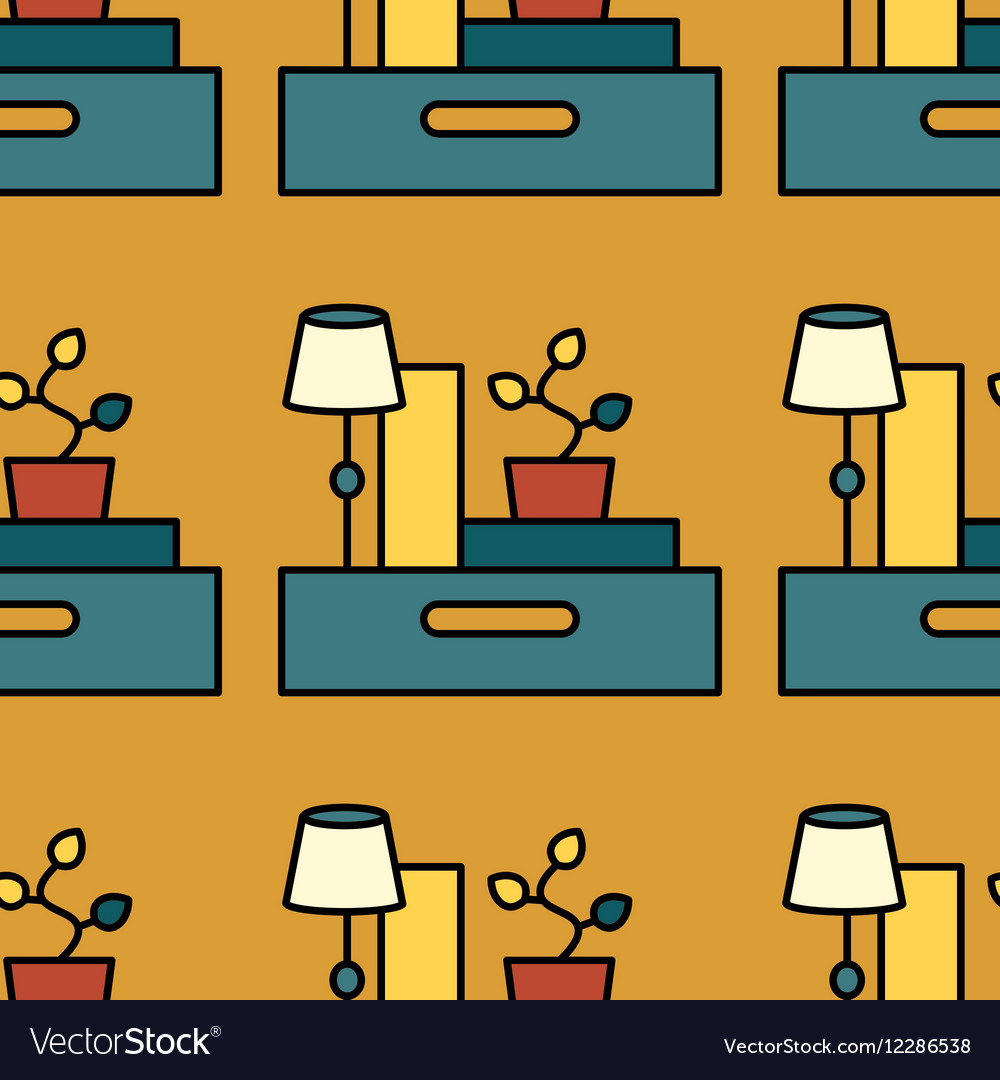 Office and moving seamless pattern