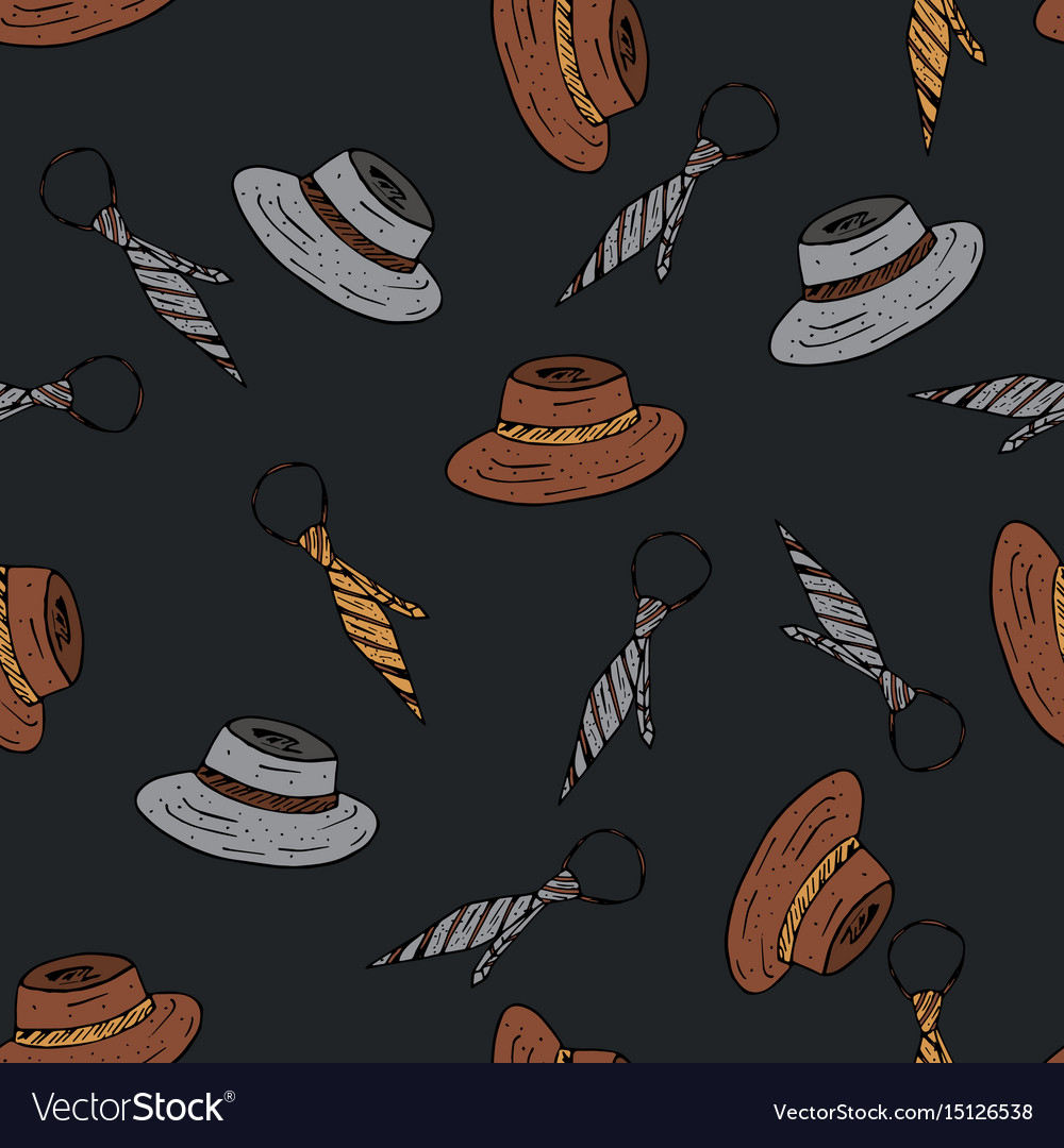 Seamless pattern with man symbols