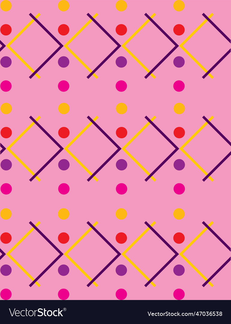 Seamless repeating pattern of crosses and dots vector image Seamless repeating pattern of crosses and dots