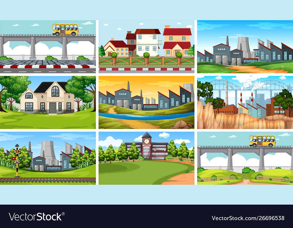 Set scenes in nature setting