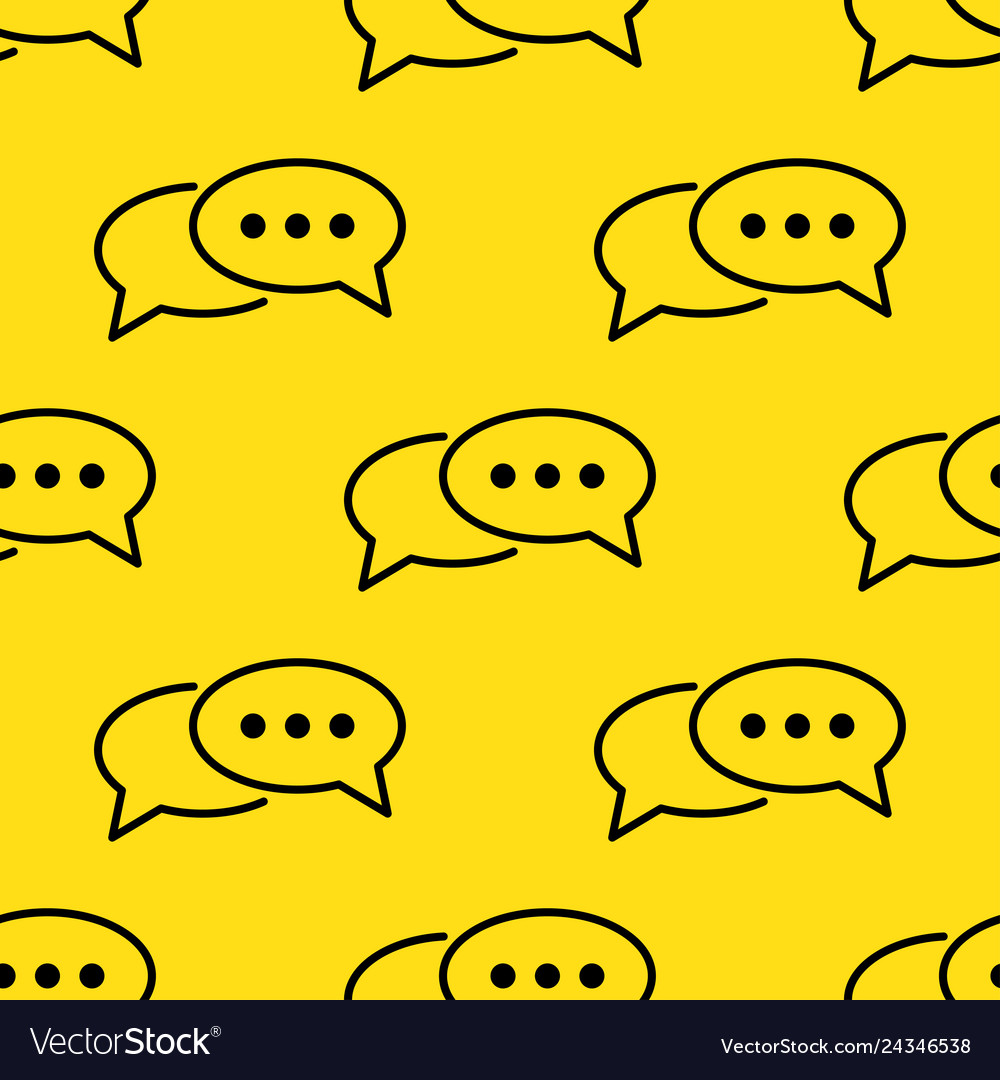 Speech Bubbles Seamless Pattern