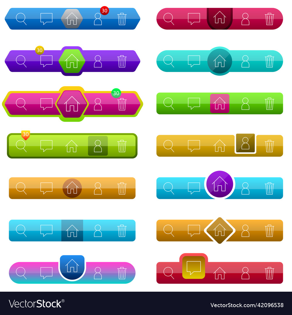 User interface mobile menu design app