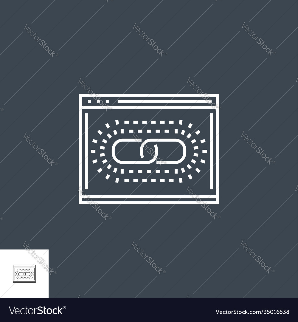 Web link optimization line icon