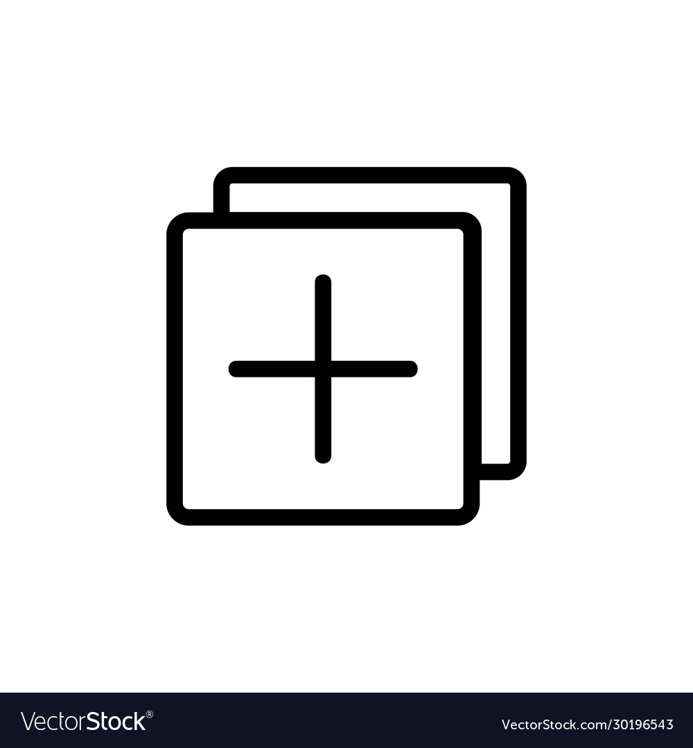A new layer to add icon outline vector image A new layer to add icon outline