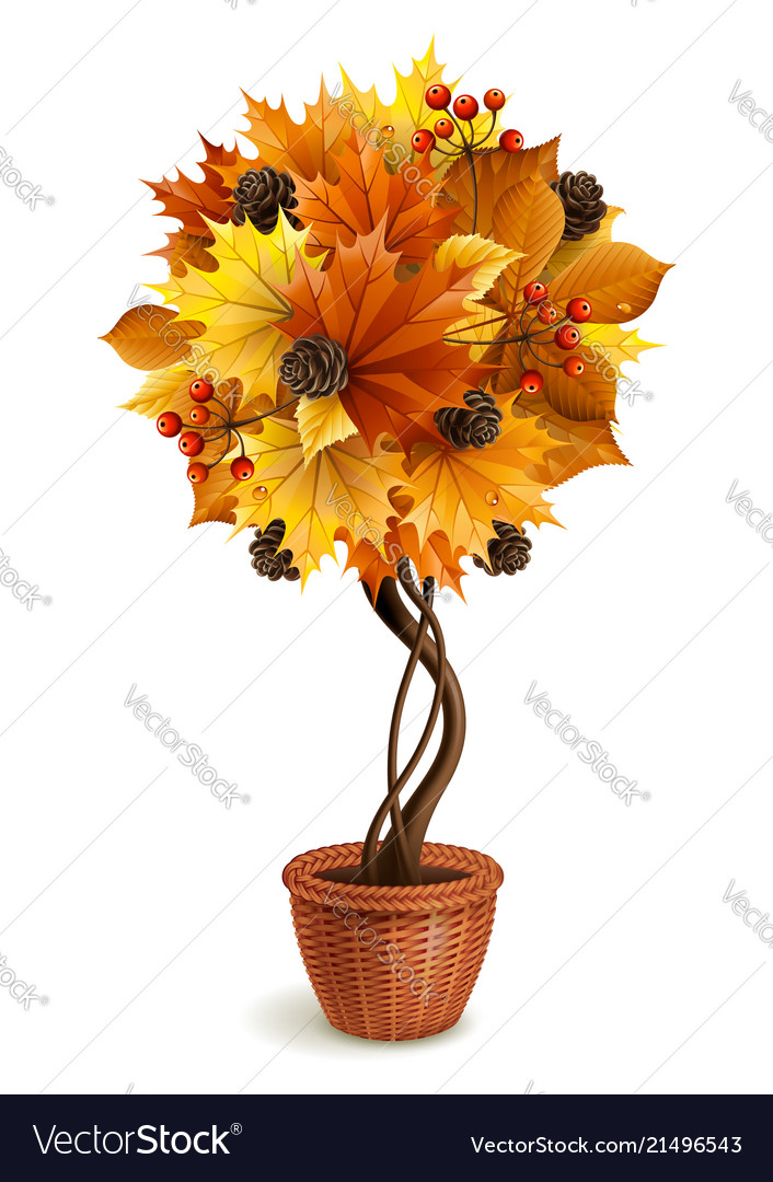 Autumn Topiary Tree