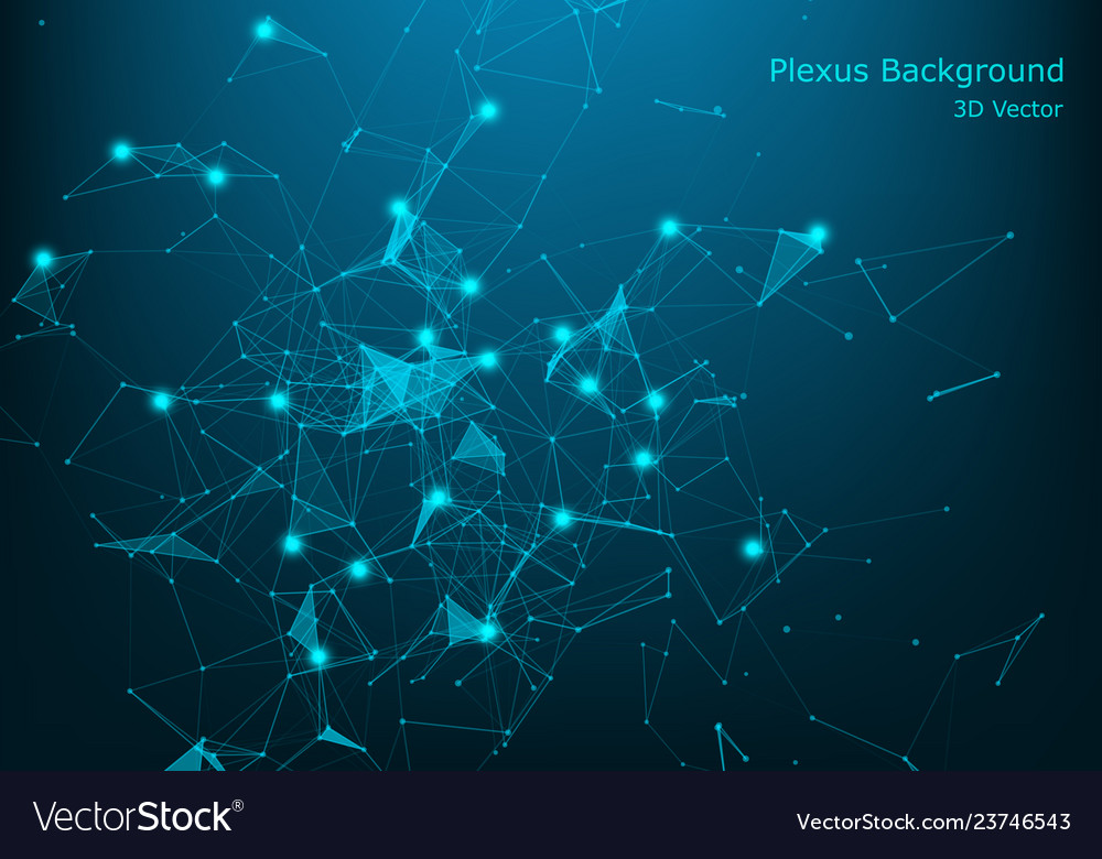 Big data network visualization concept digital vector image Big data network visualization concept digital