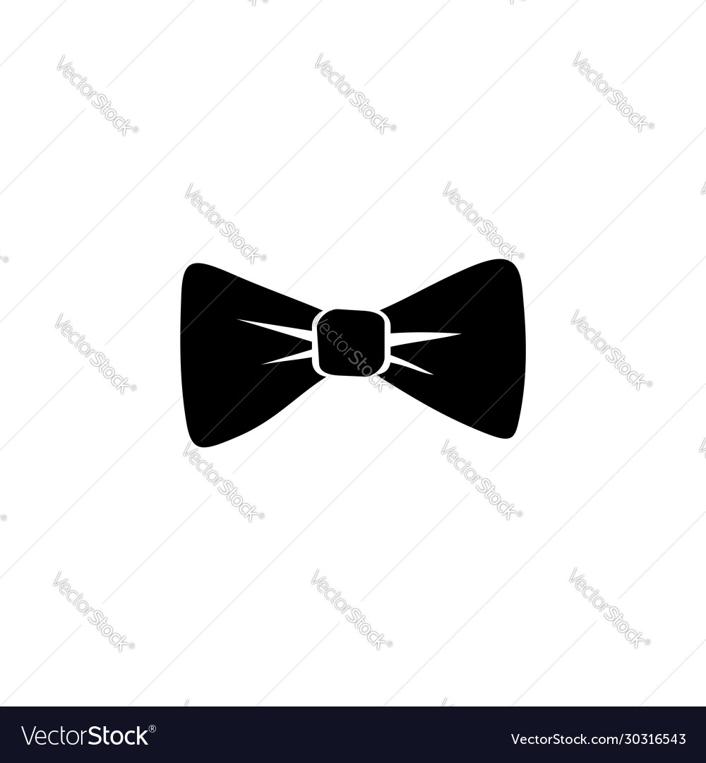 Black bow tie design eps 10