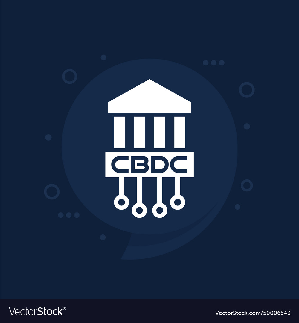Cbdc icon for web and apps