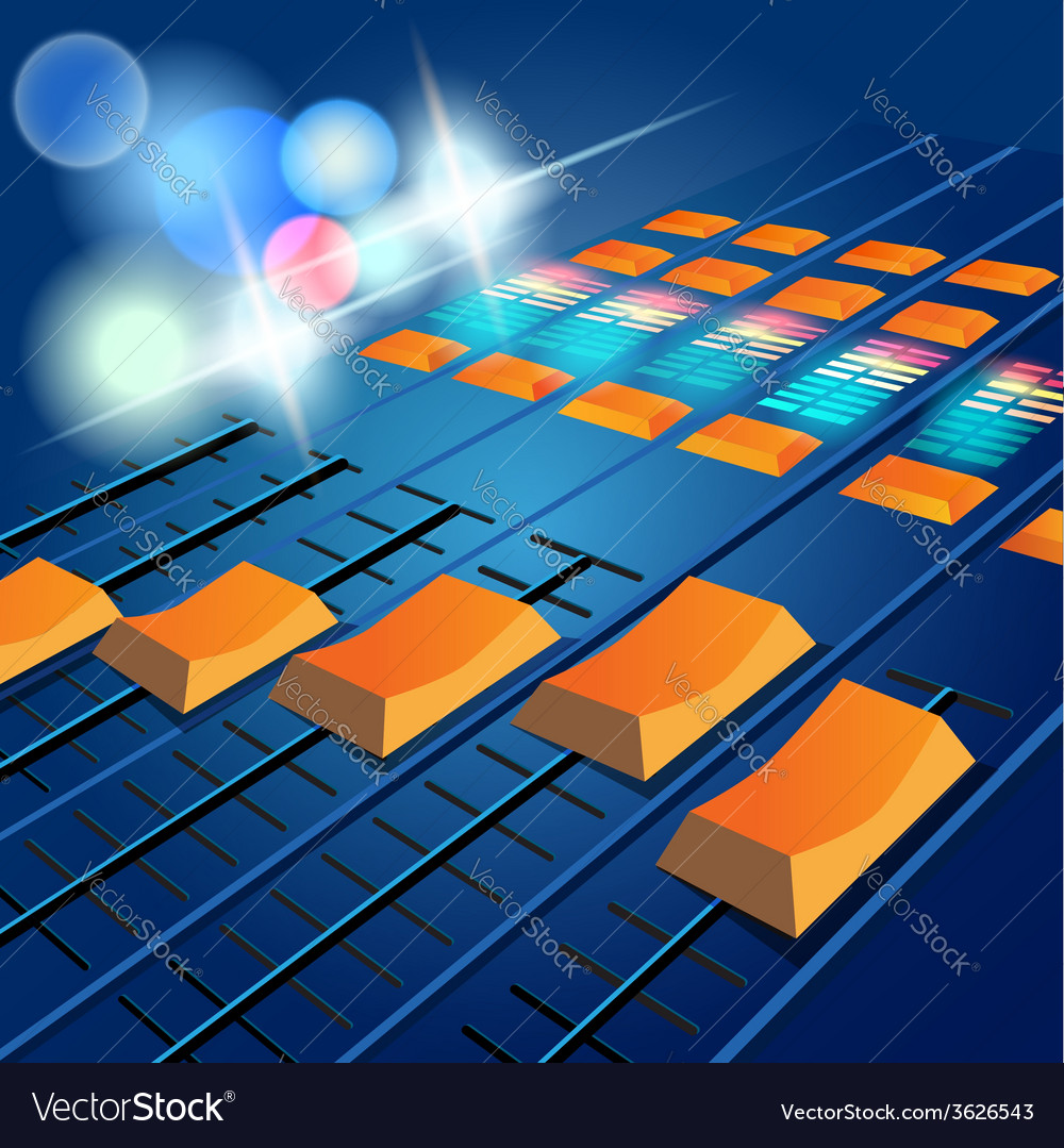 Dj booth Royalty Free Vector Image - VectorStock