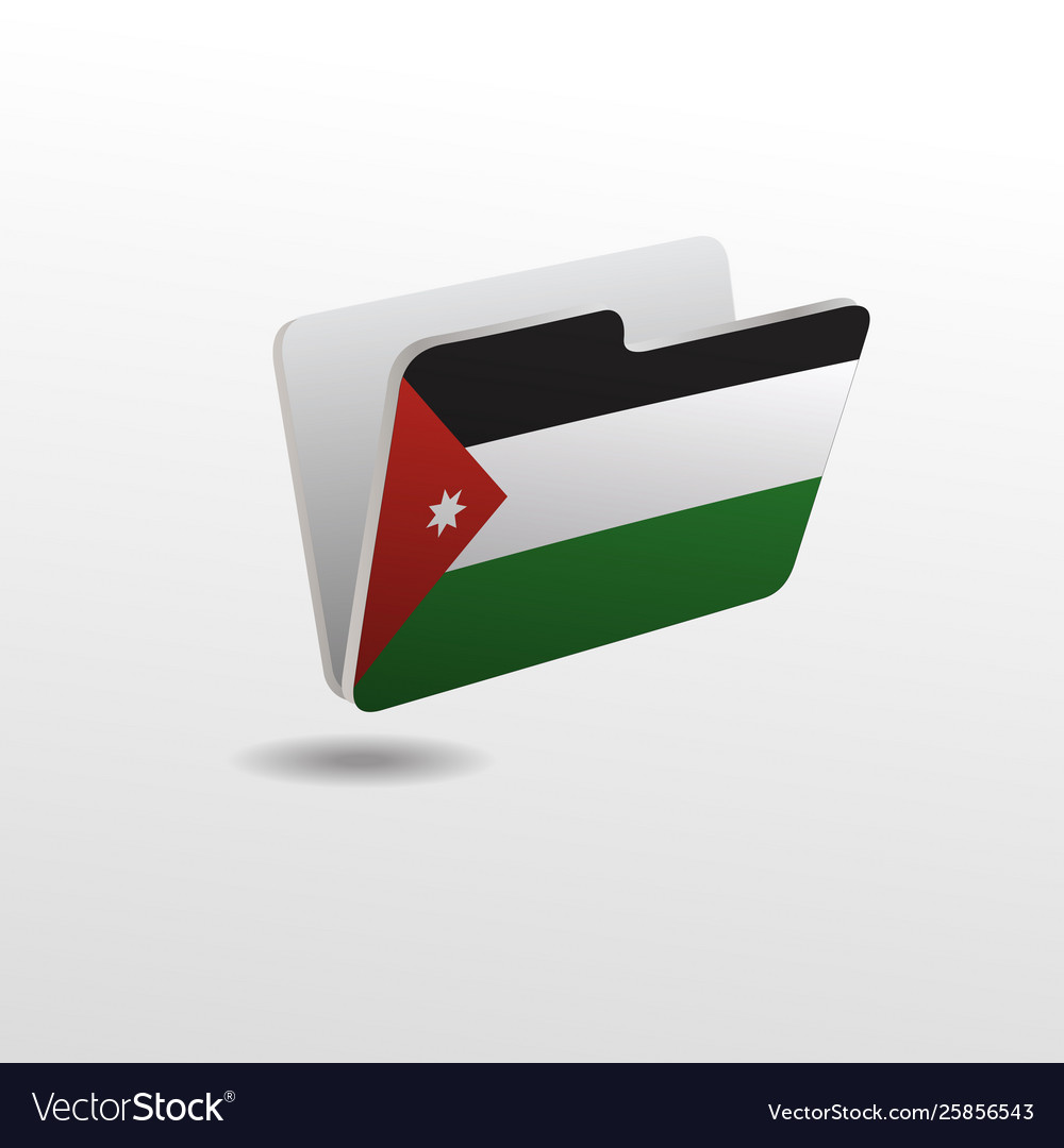 Folder with image flag jordan