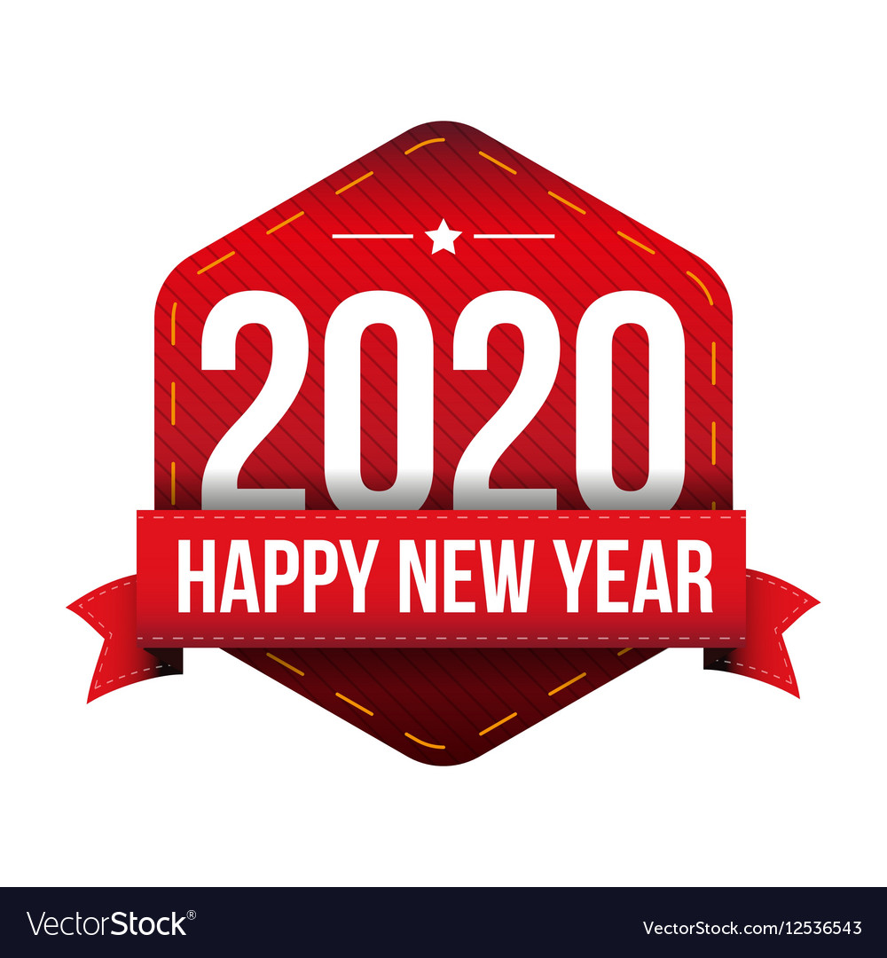 Happy New Year 2020 Royalty Free Vector Image Vectorstock