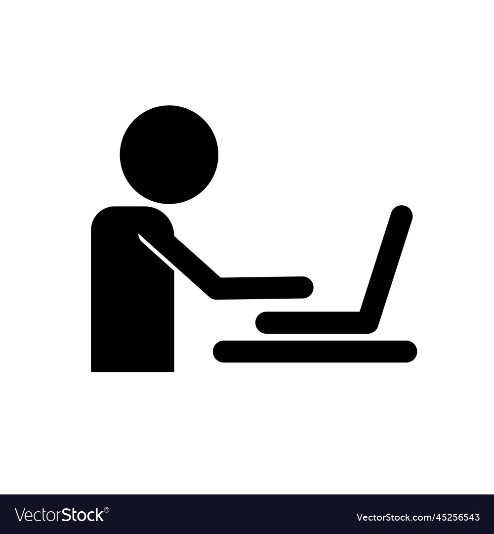 Person Working on Computer at Desk