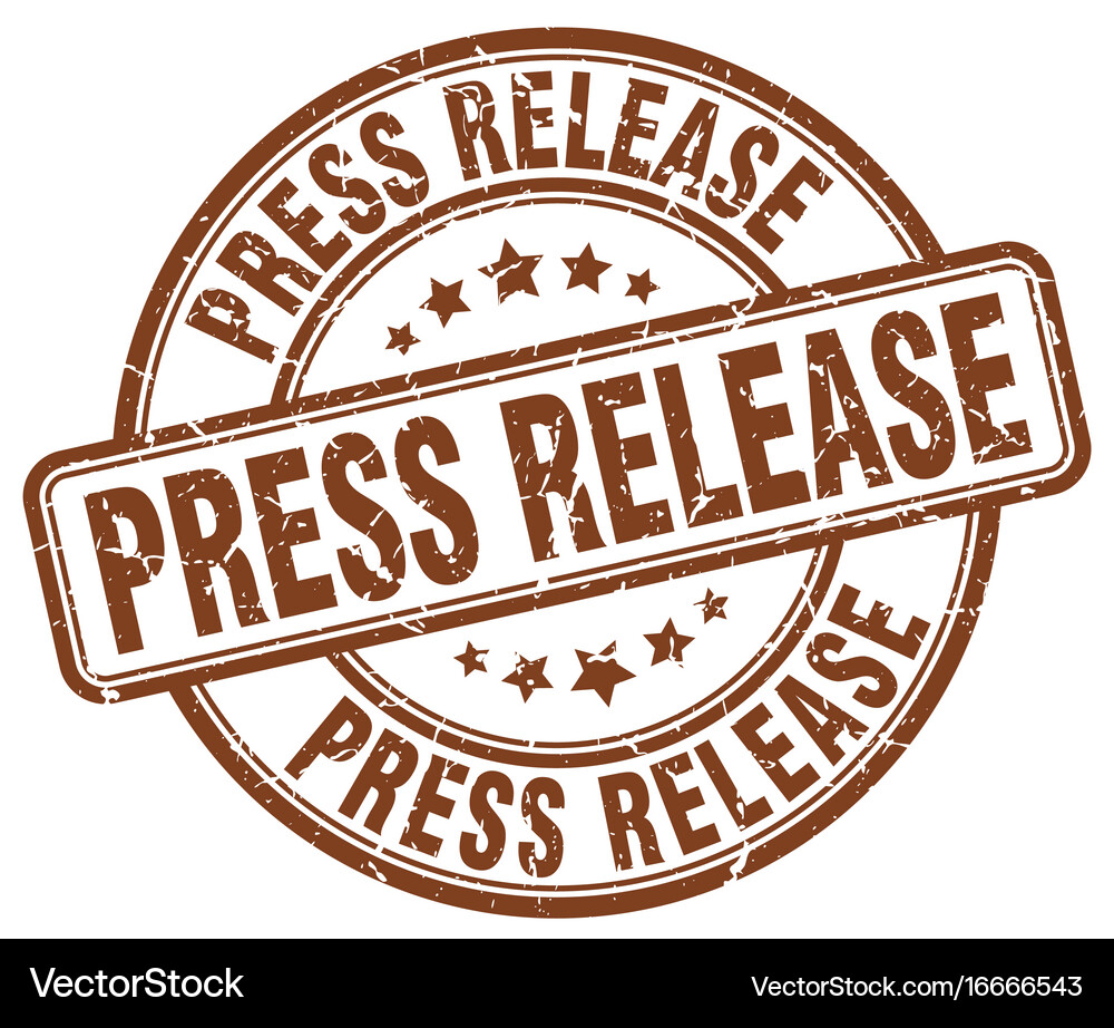 Press release stamp Royalty Free Vector Image - VectorStock