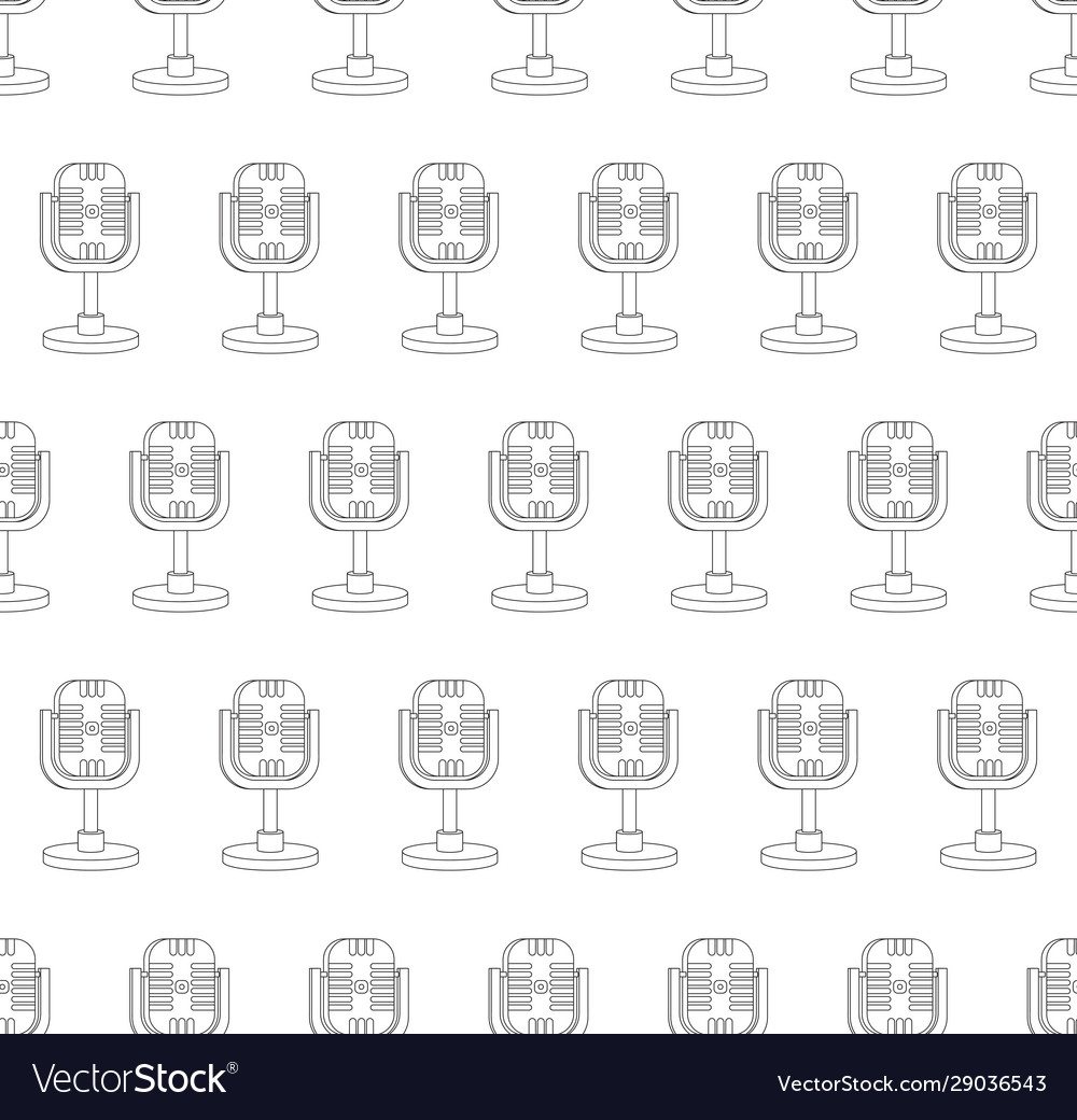 Seamless pattern continuous linear drawing
