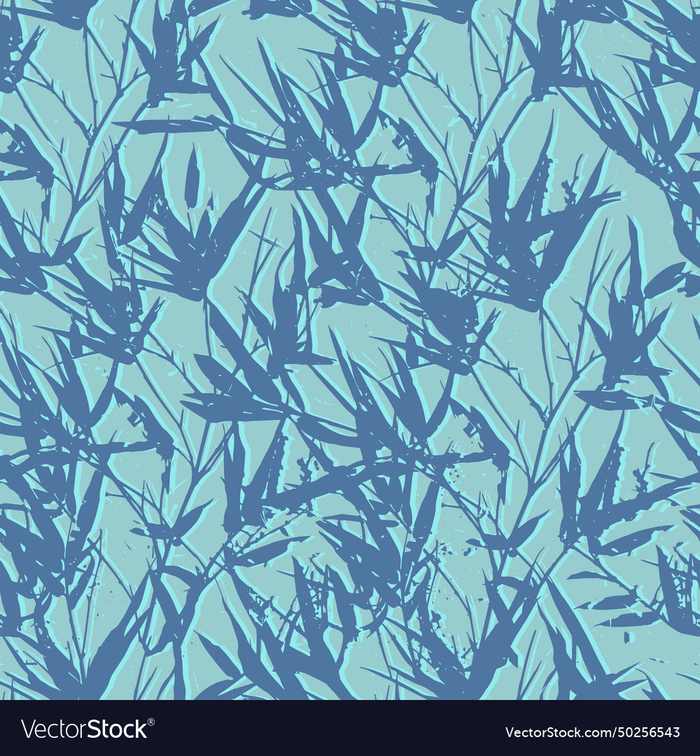 Seamless pattern with tree branches and leaves